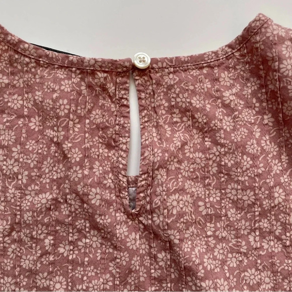 Madewell Short-Sleeve Pintuck Top in Parisian Ditsy Size Small - Picture 14 of 14